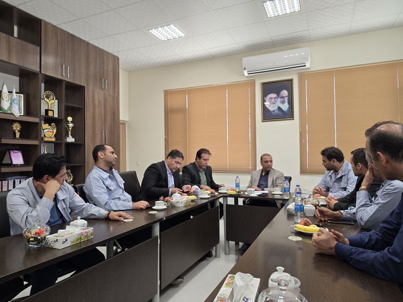 بازدید مدیرعامل محترم مجتمع فولاد خراسان  از سایت اداری گروه شرکتهای فولادیار 